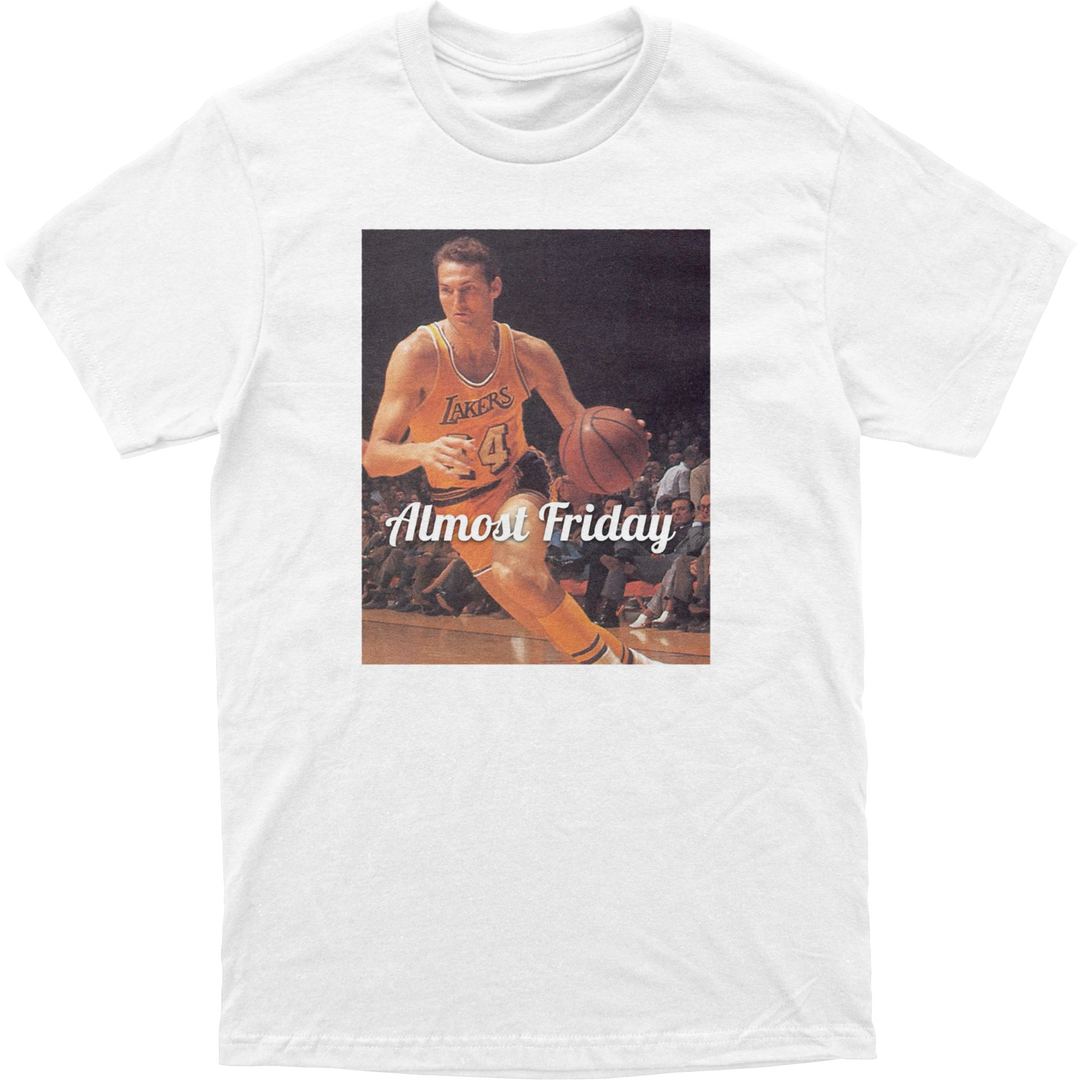 Almost Friday Jerry West Logo Tee