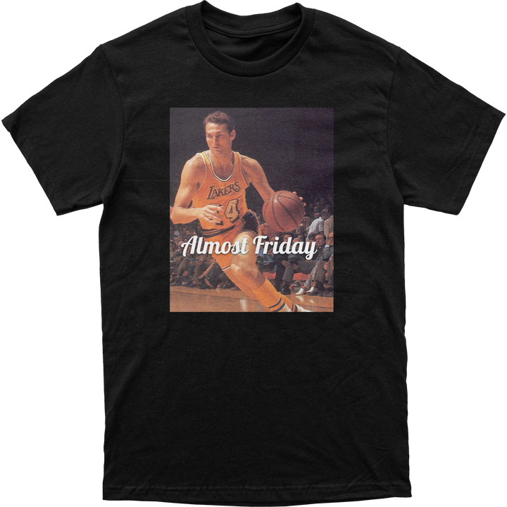 Almost Friday Jerry West Logo Tee