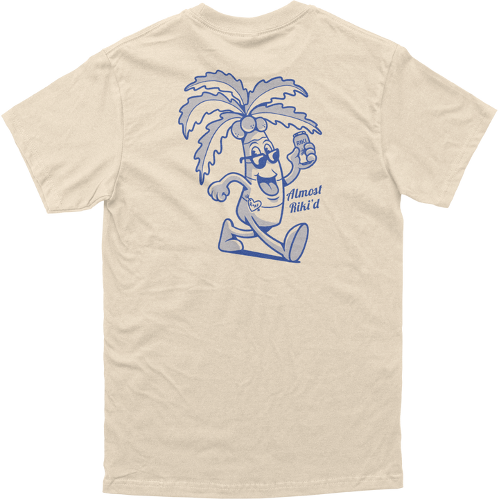 Almost Riki'd Outline Palm Tree Tee